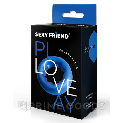 Эрекционное кольцо Love play от Sexy friend (28 мм.) синее от sex shop primegoods фото 3