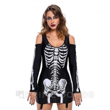 Платье на хеллоуин «Скелет» размер S от sex shop primegoods фото 2