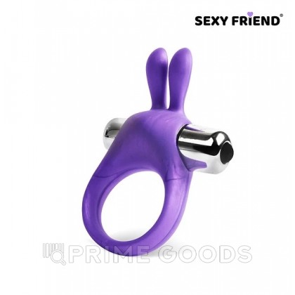 Эрекционное кольцо Love play от Sexy friend с вибрацией (30 мм.) фиолетовое от sex shop primegoods