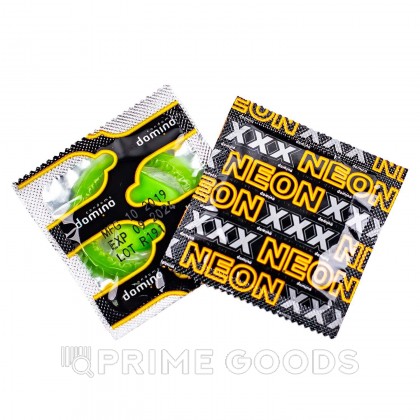 Презервативы DOMINO NEON GREEN светящиеся (3 шт.) от sex shop primegoods фото 3