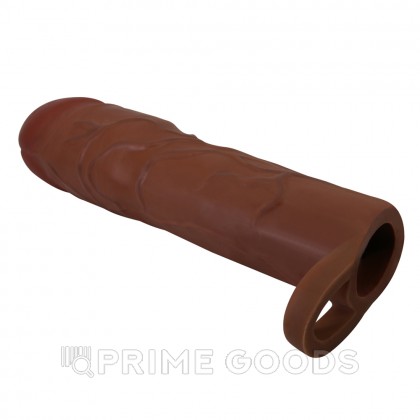 Реалистичная насадка на пенис Gerd, коричневый, 19,5 см  от sex shop primegoods фото 8