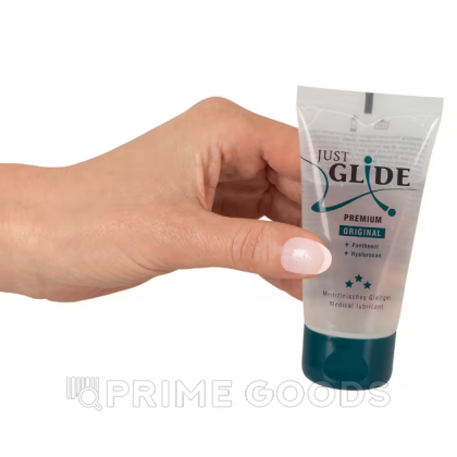 Гель-смазка Just Glide Premium гиалуроновой кислотой и пантенолом 50 мл. от sex shop primegoods фото 3