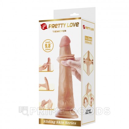 Реалистичный фаллоимитатор на присоске Tiemeyer Sliding skin (25*3,7 см) телесный от sex shop primegoods фото 9