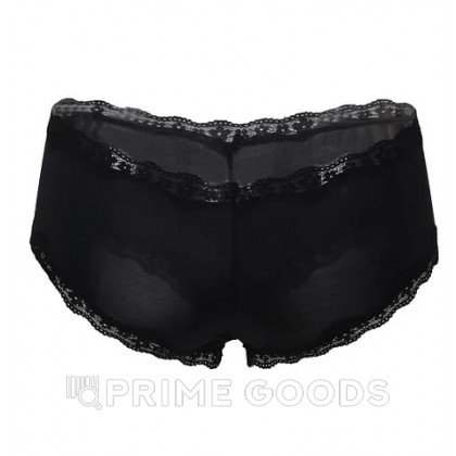 Трусики-шортики, черные (размер 2XL) от sex shop primegoods фото 3