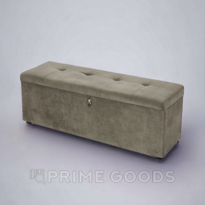 Мягкий диван-софа с полостью для хранения секс куклы светло-бежевый (замша) от sex shop primegoods