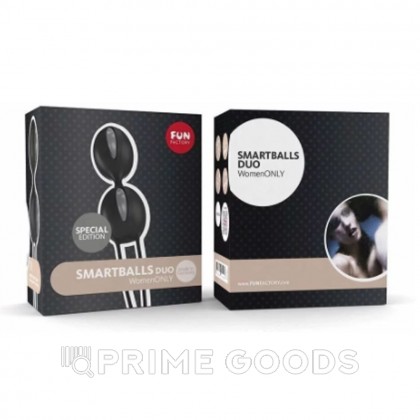 Вагинальные шарики Fun factory SMARTBALLS DUO, черно-серые от sex shop primegoods фото 5