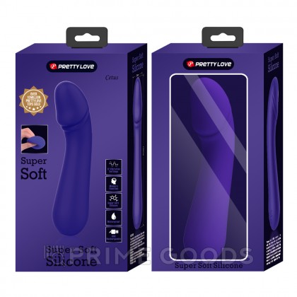 Вибратор Cetus Super Soft (15 см) синий от sex shop primegoods фото 12