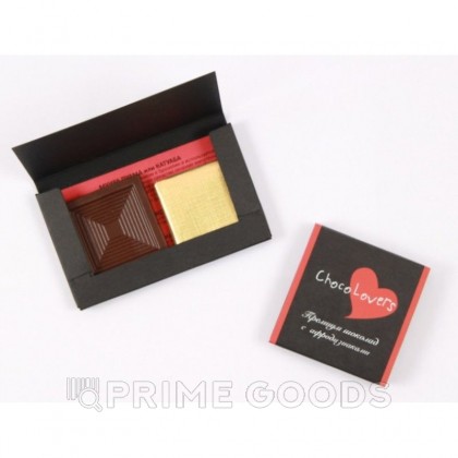 Шоколад с афродизиаками ChocoLovers 20г от sex shop primegoods фото 5
