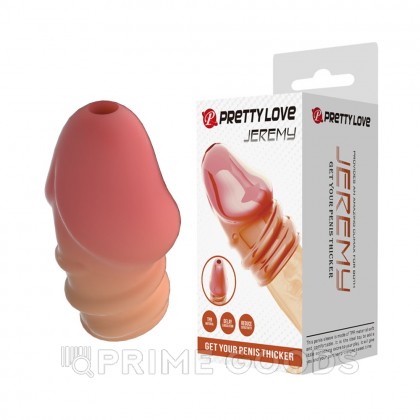 Стимулирующая насадка на головку пениса «Jeremye», телесная от sex shop primegoods фото 9
