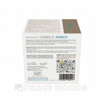 Массажные свечка с ароматом Амбра от Shiatsu 130 гр. от sex shop primegoods фото 2