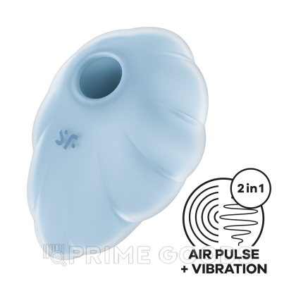 Стимулятор клитора с вибрацией и воздушной стимуляцией Satisfyer Cloud Dancer голубой от sex shop primegoods