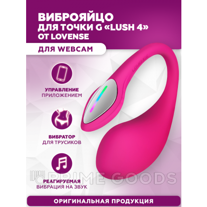 Виброяйцо для точки G с управлением через приложение Lush 4 от Lovense от sex shop primegoods фото 2