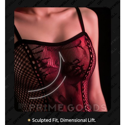 Эротическая бодисетка с имитацией чулок Drywell (S-M) от sex shop primegoods фото 7