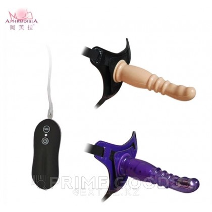 Страпон с вибрацией на ремнях от sex shop primegoods