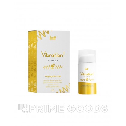 Возбуждающий гель с эффектом вибрации Vibration! HONEY (мёд) 15 мл. от INTT от sex shop primegoods