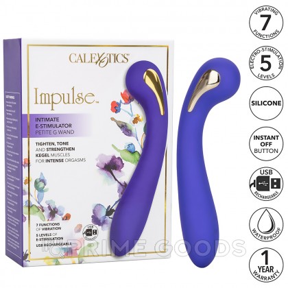 Вибромассажер для точки G с электростимуляцией CalExotics Impulse Intimate Estim Petite G Wand (19 × 3,75 см) от sex shop primegoods фото 3