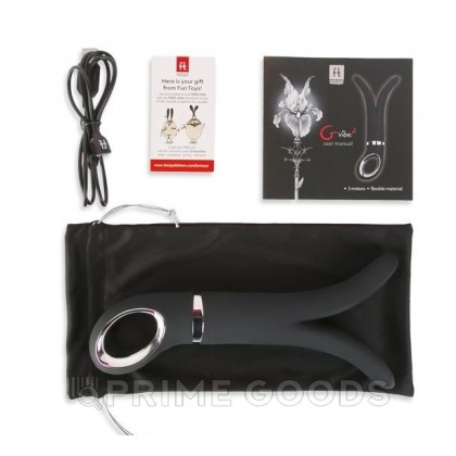 Анатомический вибромассажер Fun Toys Gvibe 2 - чёрный от sex shop primegoods фото 3