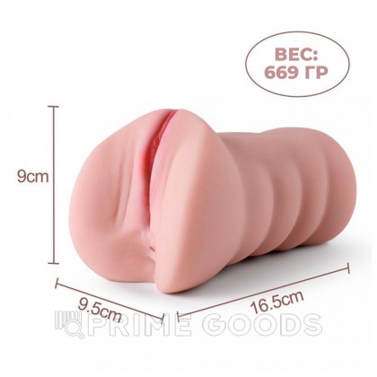 Реалистичный мастурбатор в виде вагины и половых губ Michelle от sex shop primegoods фото 6