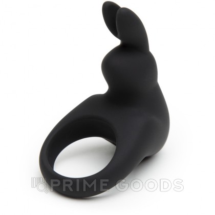 Эрекционное кольцо Happy Rabbit с вибрацией, черное от sex shop primegoods