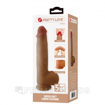 Реалистичный фаллоимитатор на присоске Orton (23,5*4,9 см) от sex shop primegoods фото 10
