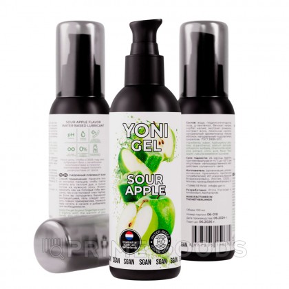 Лубрикант для орального секса SGAN Sensual со вкусом кислого яблока, 100 мл от sex shop primegoods