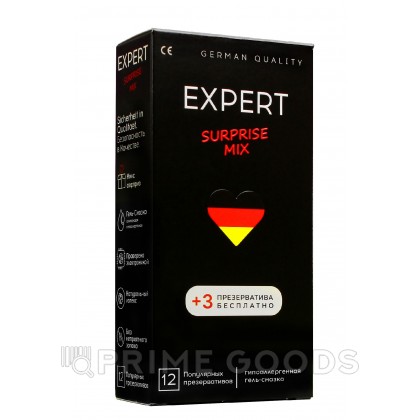 Презервативы EXPERT SURPRISE MIX № 12+3 (микс), 12+3 шт. от sex shop primegoods