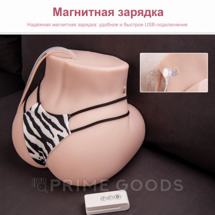Реалистичный двойной мастурбатор с вибрацией и функцией всасывания Mignon от sex shop primegoods фото 14