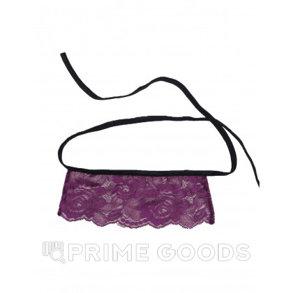Сексуальное кружевное белье + маска на глаза Purple Lace (XL-2XL) от sex shop primegoods фото 3