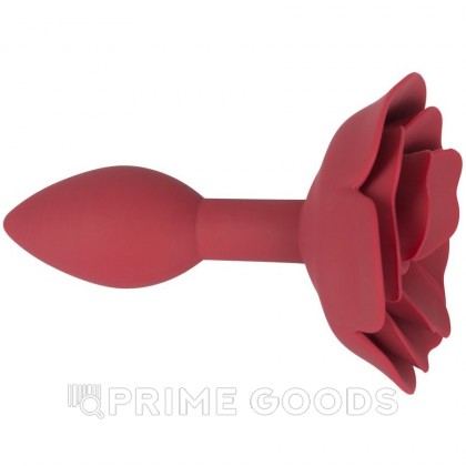 Силиконовый анальный плаг Red rose от sex shop primegoods фото 2