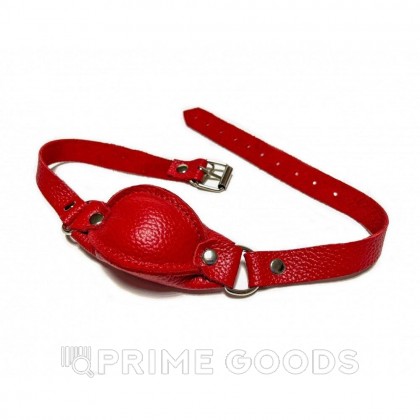 Кляп кожаный красный от sex shop primegoods