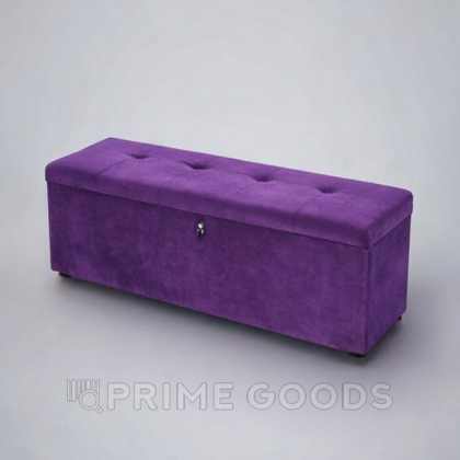 Мягкий диван-софа с полостью для хранения секс куклы фиолетовый (замша) от sex shop primegoods