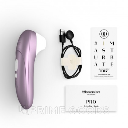 Бесконтактный клиторальный стимулятор Womanizer Pro сиреневый от sex shop primegoods фото 3