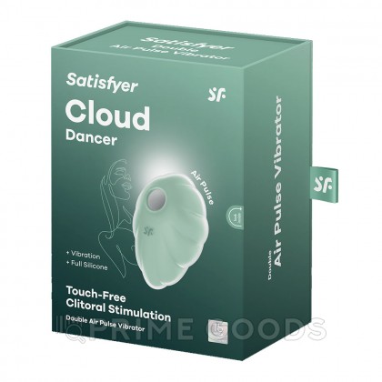 Стимулятор клитора с вибрацией и воздушной стимуляцией Satisfyer Cloud Dancer от sex shop primegoods фото 4