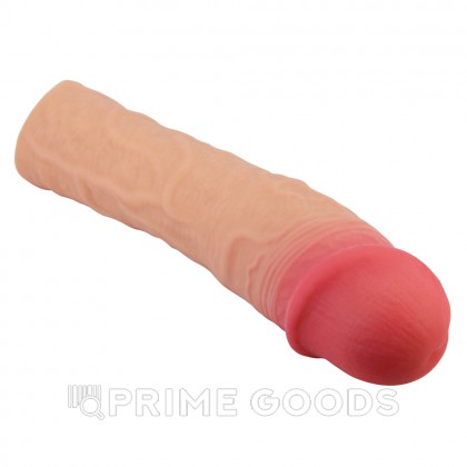 Реалистичная насадка на пенис Stevenson, бежевый, 20,5 см от sex shop primegoods фото 10