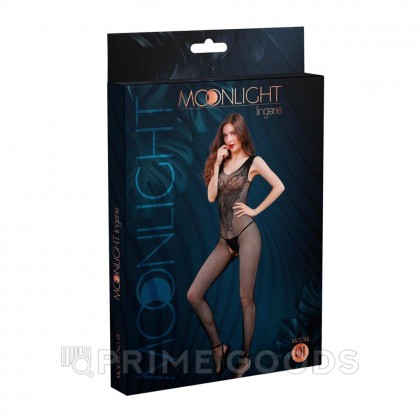 Боди сетка (комбинезон) от Moonlight модель №01 черная от sex shop primegoods фото 2