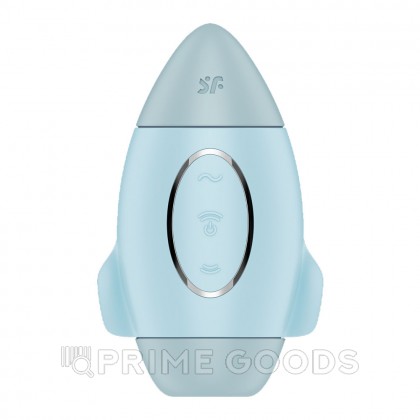 Стимулятор клитора с воздушной стимуляцией и вибрацией Satisfyer Mission Control (голубой) от sex shop primegoods фото 3