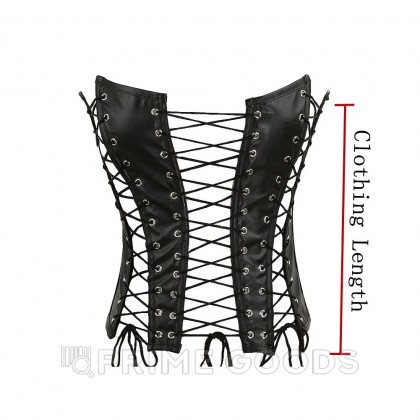 Кожаный корсет на шнуровке от sex shop primegoods фото 4