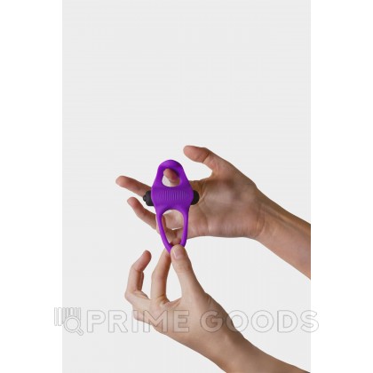Эрекционное виброкольцо Lingus Max фиолетовое от Adrien lastic от sex shop primegoods фото 2