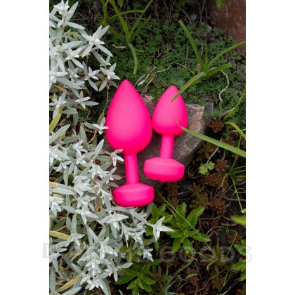 Большая дизайнерская анальная пробка с вибрацией Fun Toys Gplug - розовая от sex shop primegoods фото 7
