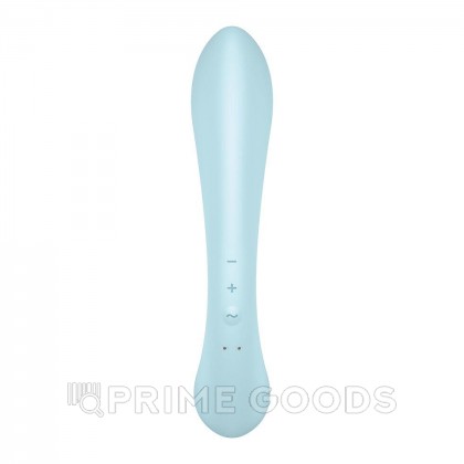 Вибратор-кролик Satisfyer Triple Oh светло-голубой от sex shop primegoods фото 5