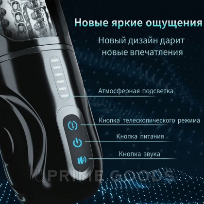 Автоматический мастурбатор с фрикцией и функцией вращения на подставке от sex shop primegoods фото 5