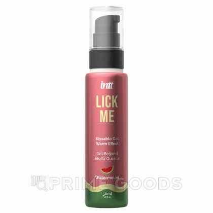 Гель со вкусом арбуза LICK ME с согревающим эффектом от INTT, 50 мл от sex shop primegoods