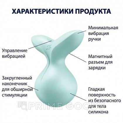 Стимулятор клитора Satisfyer Viva la Vulva 3, мятный от sex shop primegoods фото 9