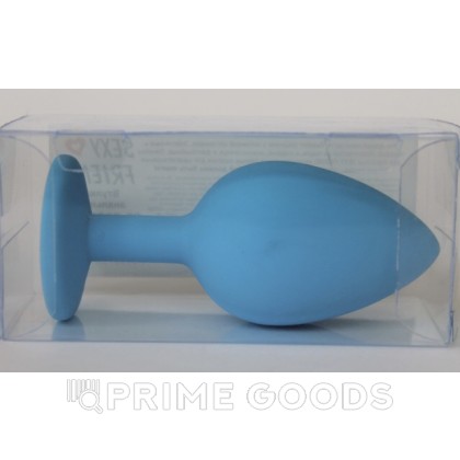 Анальная втулка силиконовая (синий/светло - зелёный; L95-D40 мм) от sex shop primegoods фото 6