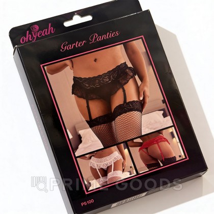 Пояс для чулок кружевной Red Sexy Bow (XL-2XL) от sex shop primegoods фото 3
