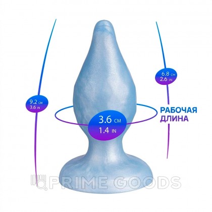 Анальная пробка Fantasy line от Silexd голубая от sex shop primegoods фото 4