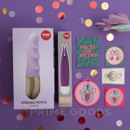 Набор: пульсатор + вибратор Fun factory CLIT KIT PETITE лиловый  от sex shop primegoods фото 5