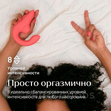 Бесконтактный клиторальный стимулятор Womanizer Blend, розовый от sex shop primegoods фото 11