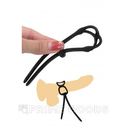 Эрекционное кольцо-лассо с регулировкой от sex shop primegoods фото 4