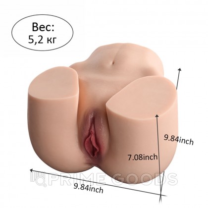 Реалистичный двойной мастурбатор Jenny (вагина+анус) от sex shop primegoods фото 5